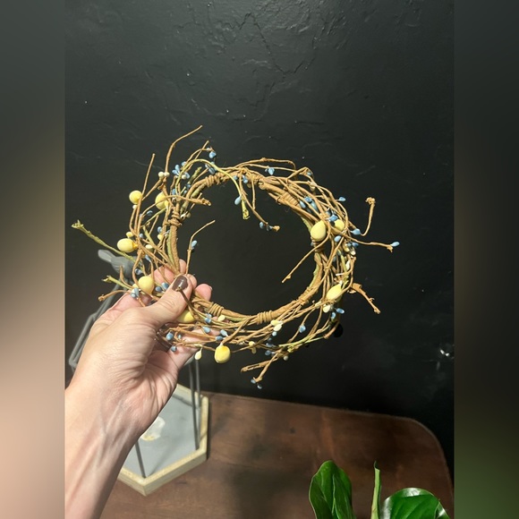 Pier One Imports Birds Nest Cage Lantern Candle Holder Metal & Wooden Plantero - Picture 9 of 11